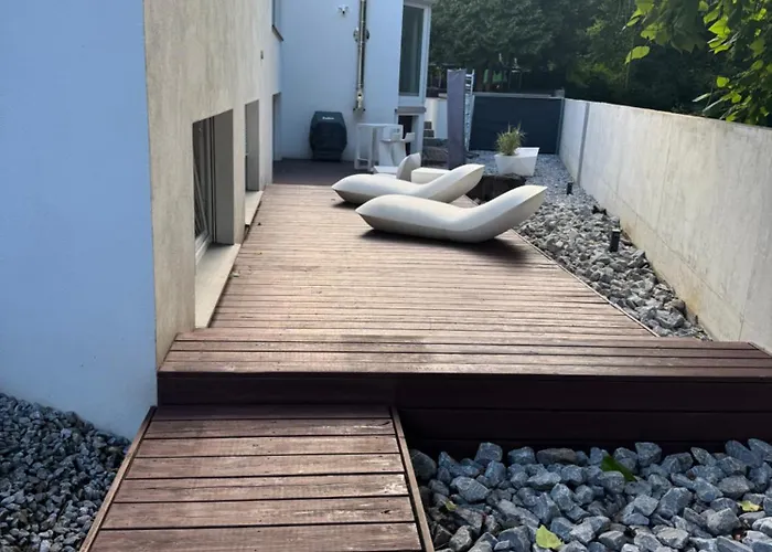 Poolhaus Design-loft Mit Terrasse Am Park * 帕德博恩
